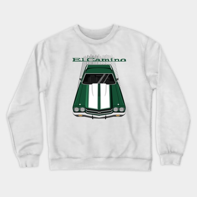 Chevrolet El Camino SS 1970 - forest green Crewneck Sweatshirt by V8social